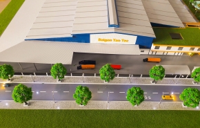 Dự án mô hình kiến trúc đã triển khai - Nhà máy Saigon Tan Tec
