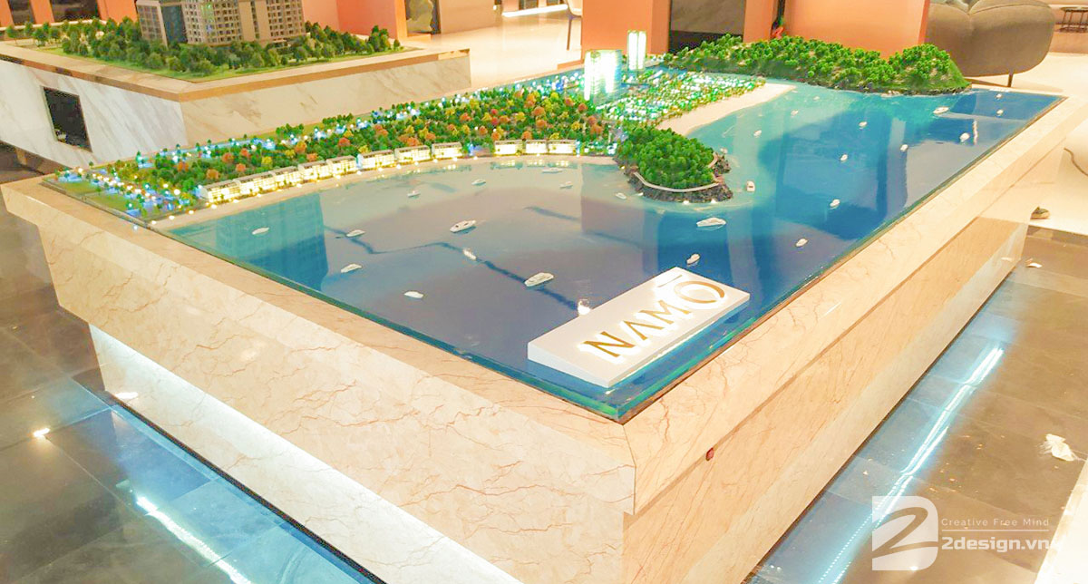 mô hình kiến trúc Nam Ô Resort 1