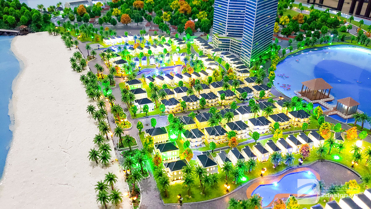 mô hình kiến trúc Nam Ô Resort 3