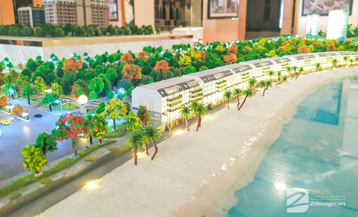 mô hình kiến trúc Nam Ô Resort 8