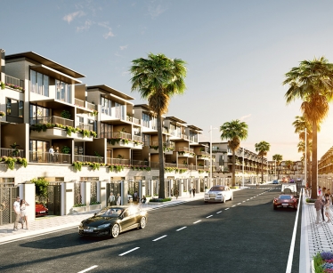 Vẽ phối cảnh 3d nhà phố liền kề dự án bất động sản