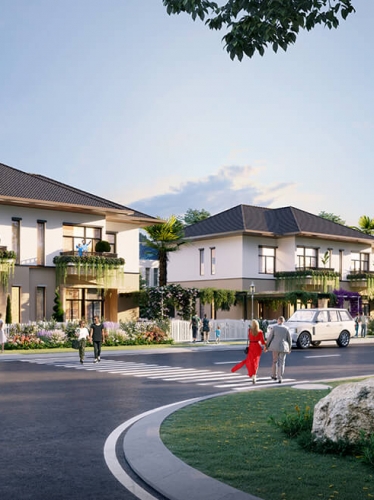 Vẽ phối cảnh 3d Biệt thự dự án bất động sản