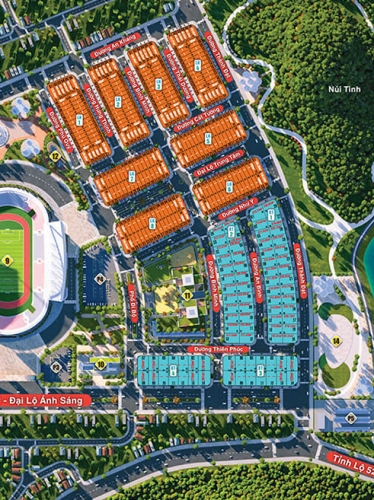 Thiết kế mặt bằng phân lô dự án Bất Động Sản