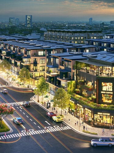 Vẽ phối cảnh 3d Shophouse dự án bất động sản